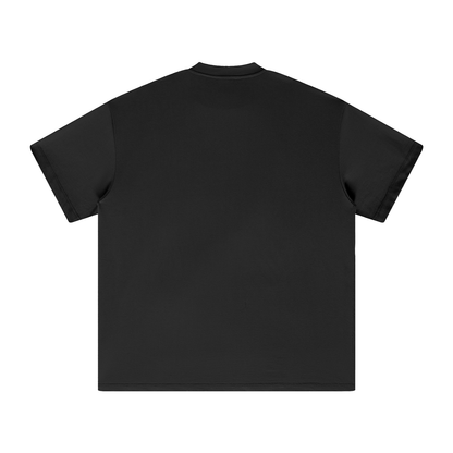 Back view of the black Savannah State Defend Tee.