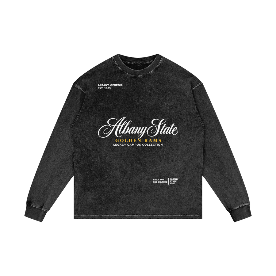 Albany State Legacy Campus Script Long Sleeve alternate view