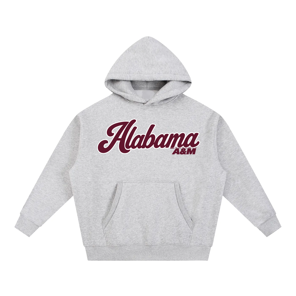 Alabama A&M Campus Collection oversized hoodie on white background