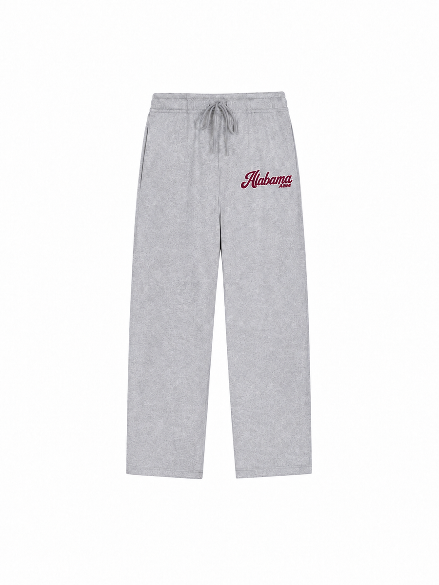 Alabama A&M straight leg sweatpants front
