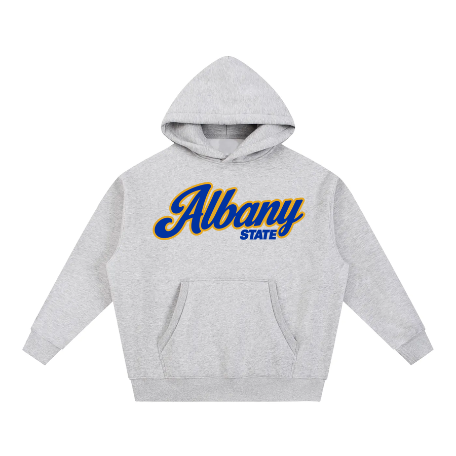 Albany State Campus Collection oversized hoodie on white background