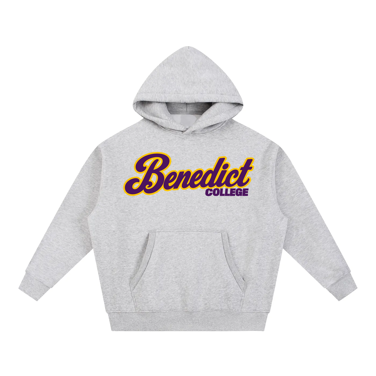 Benedict College Campus Collection oversized hoodie on white background