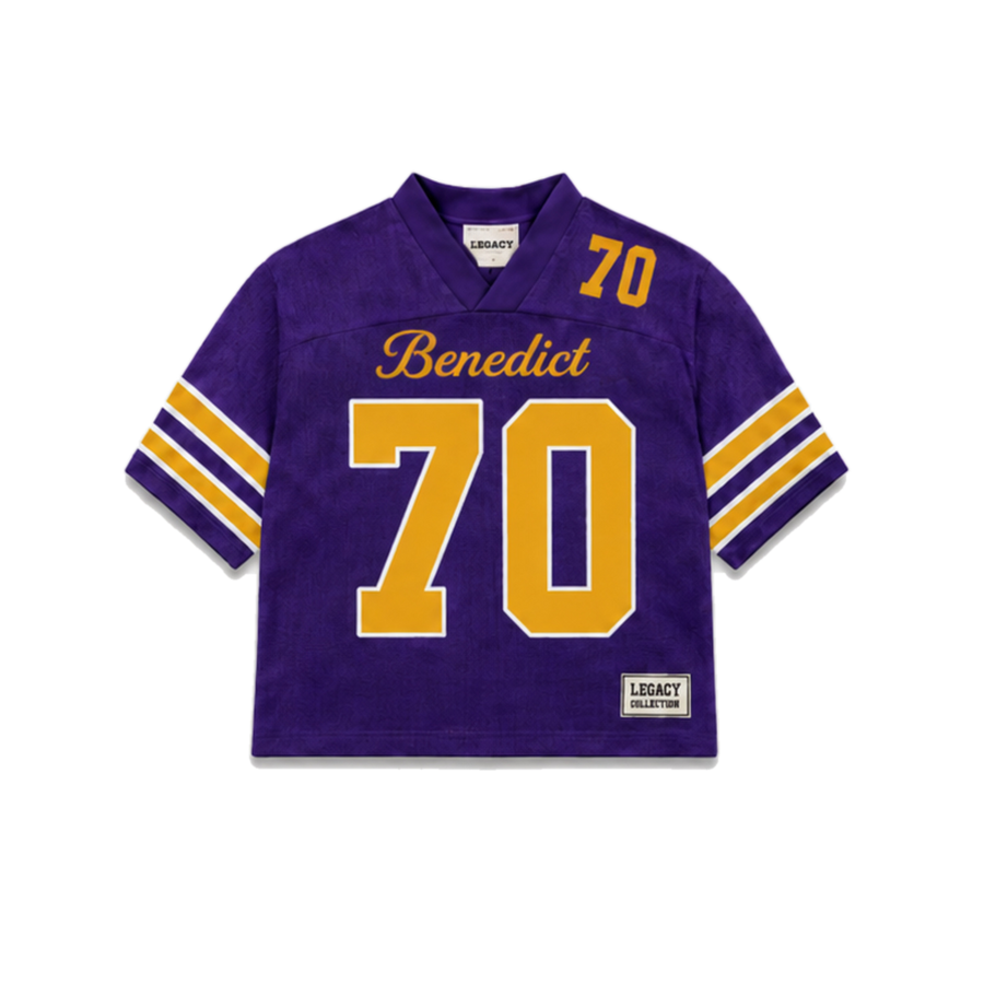 Benedict Legacy Jersey in regular school colors, front view
