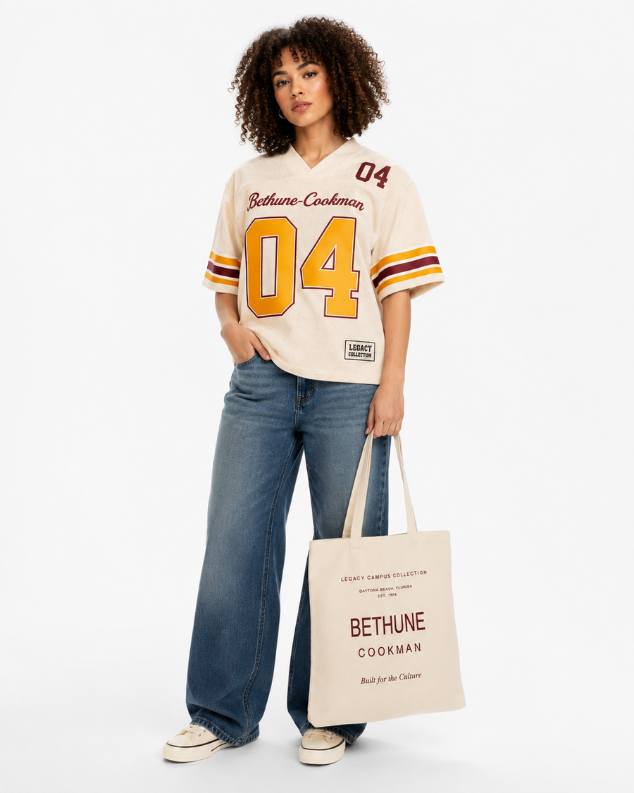 Bethune Cookman Legacy Campus Collection female campaign image alternate view