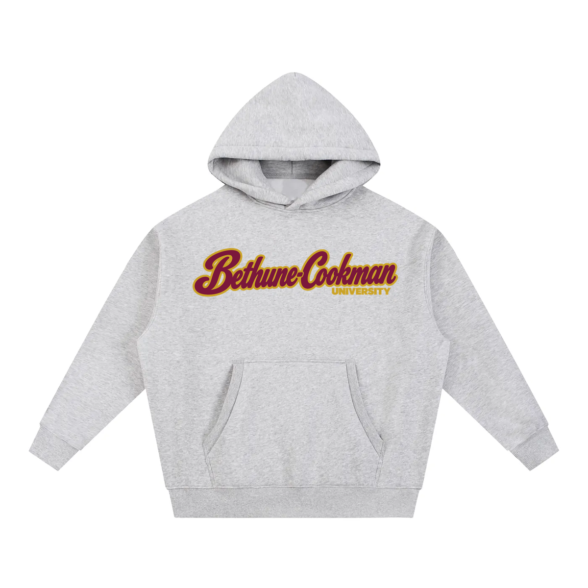 Bethune-Cookman Campus Collection oversized hoodie on white background