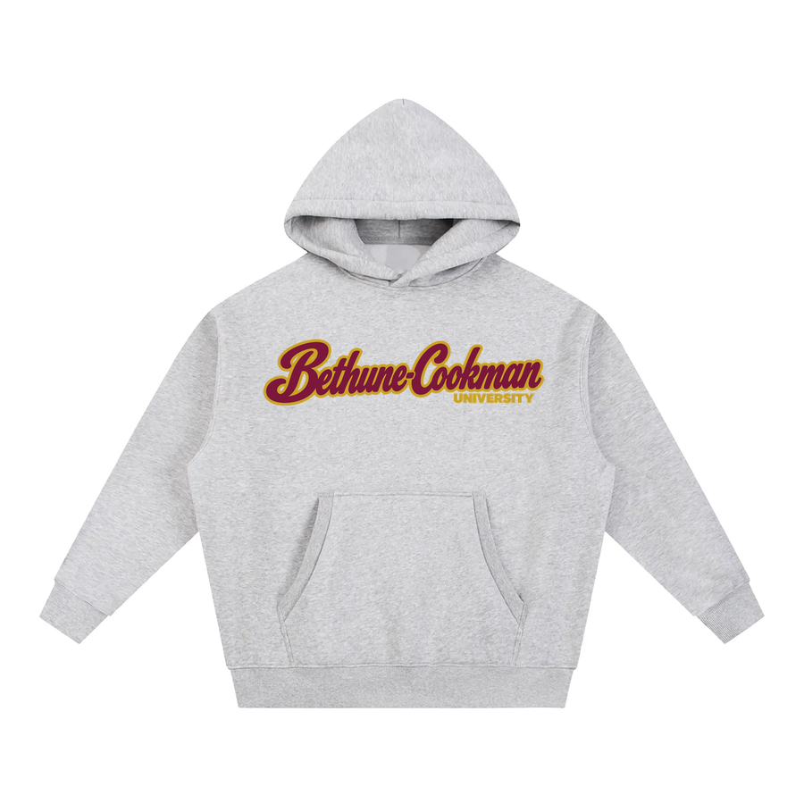 Bethune-Cookman Campus Collection oversized hoodie on white background
