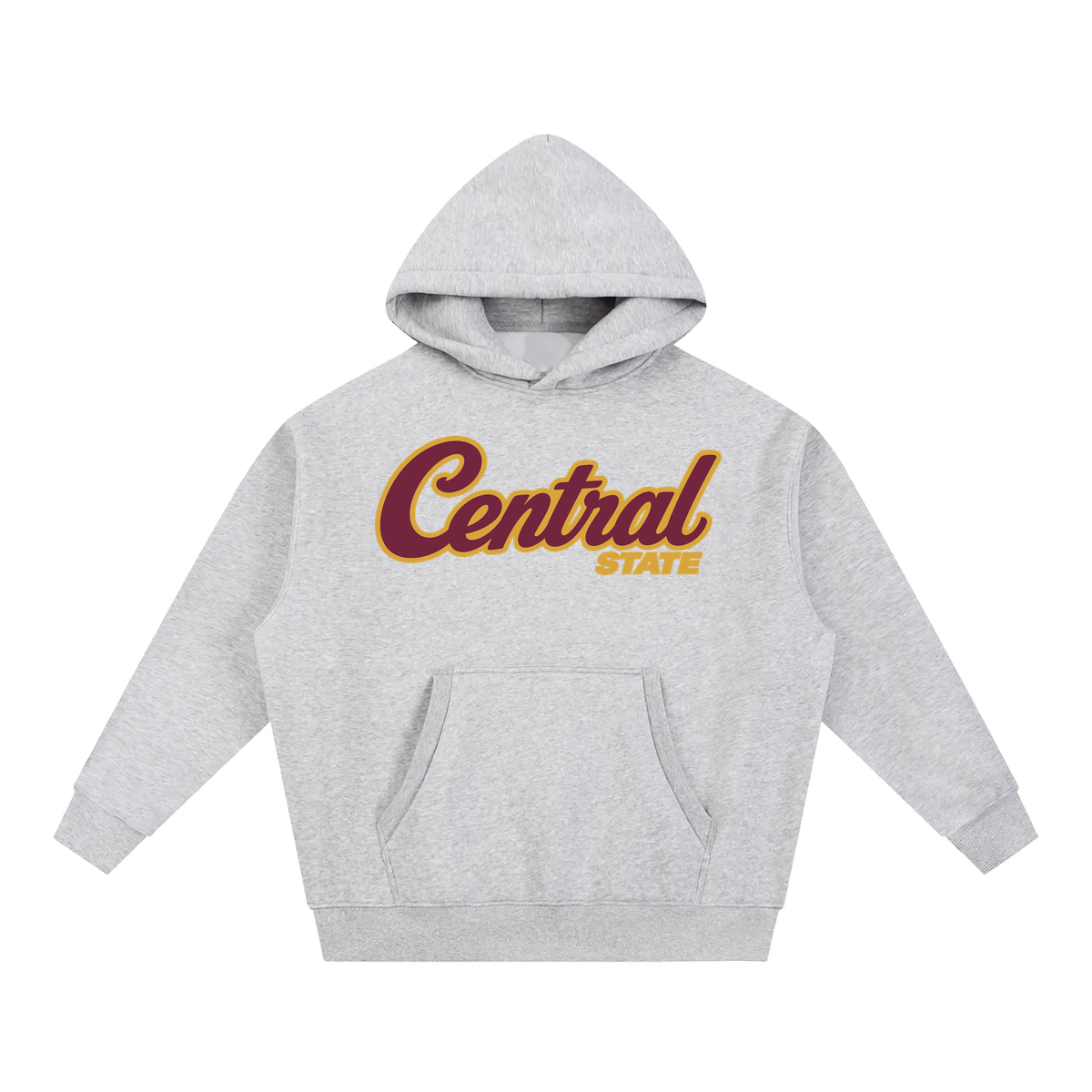 Central State Campus Collection oversized hoodie on white background