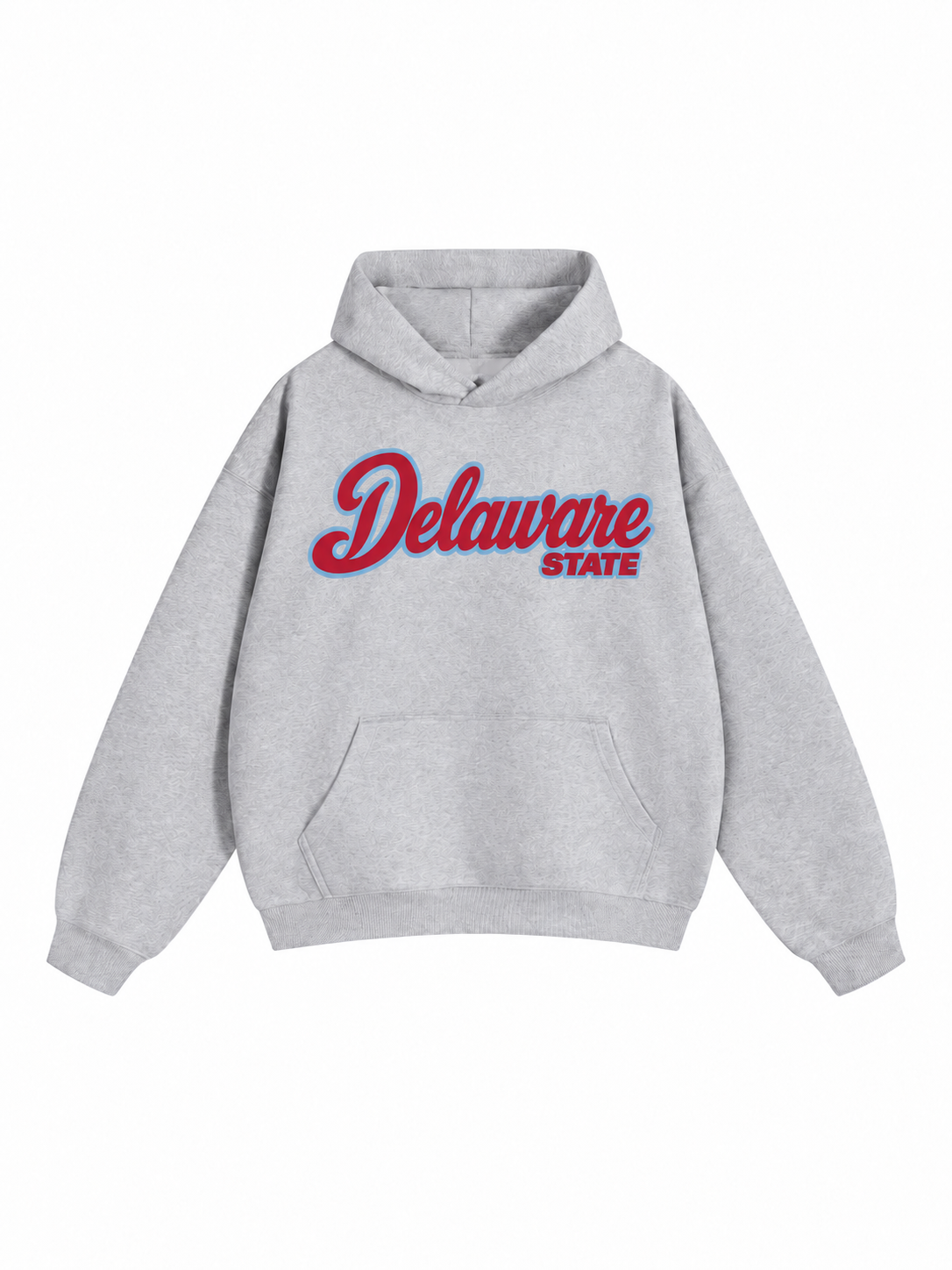 Delaware State Essential Heavyweight Hoodie front