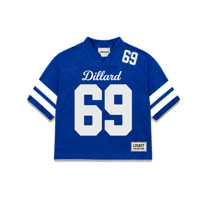 Dillard Legacy Jersey in regular school colors, front view