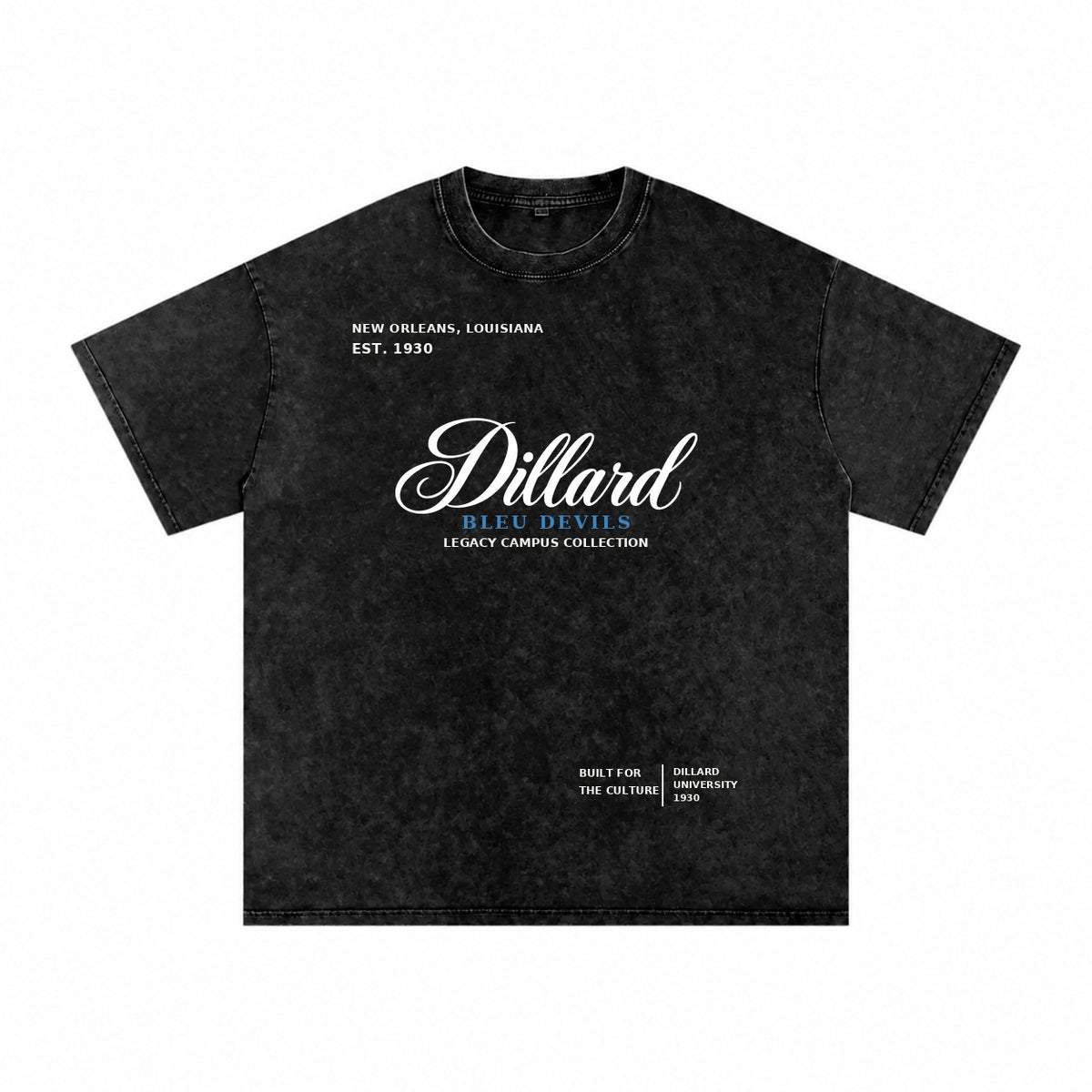 Dillard washed black short sleeve shirt front
