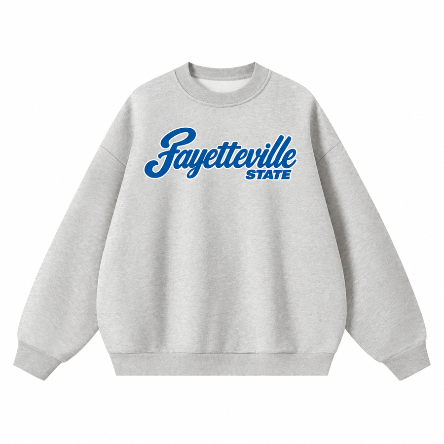 Fayetteville State Campus Collection Boxy Oversized Crewneck front preview
