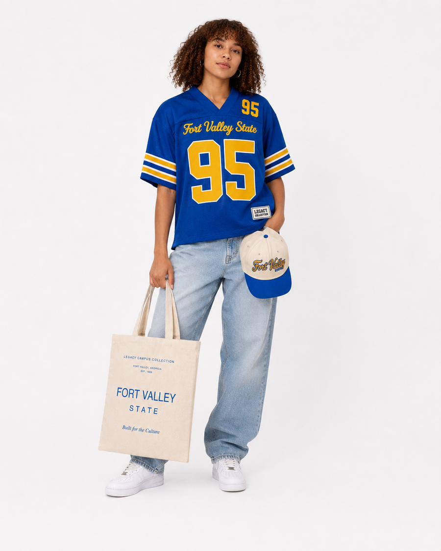 Fort Valley State Legacy Campus Tote female campaign image alternate view