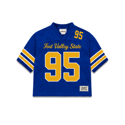 Fort Valley State Legacy Jersey in regular school colors, front view