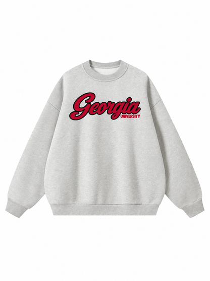 Georgia Campus Collection Boxy Oversized Crewneck front preview