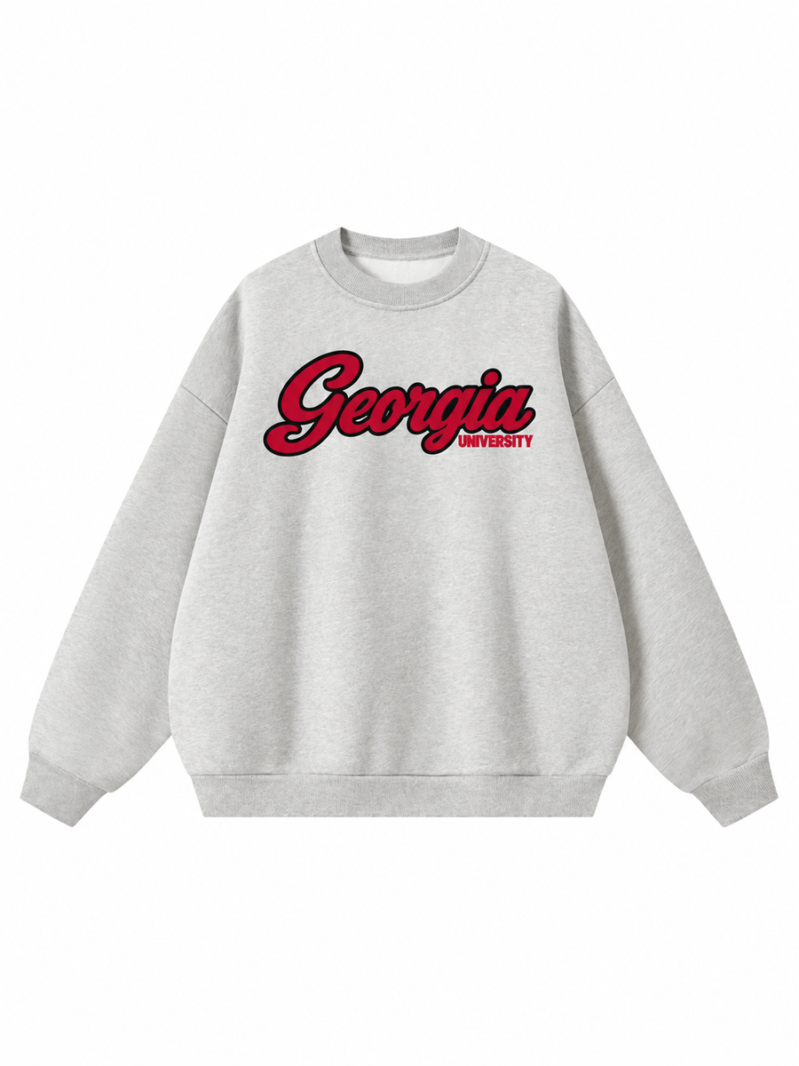 Georgia Campus Collection Boxy Oversized Crewneck front preview