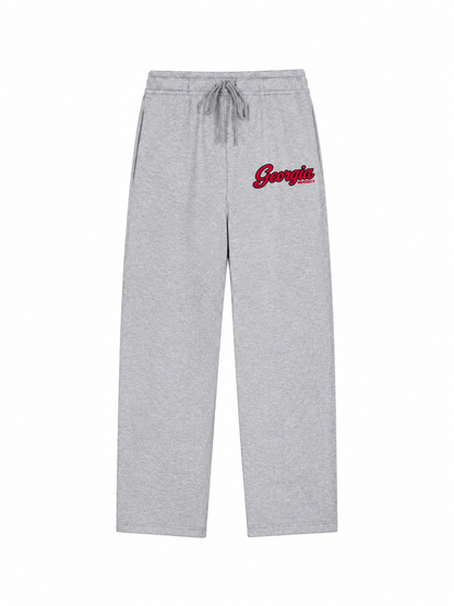 Georgia straight leg sweatpants front