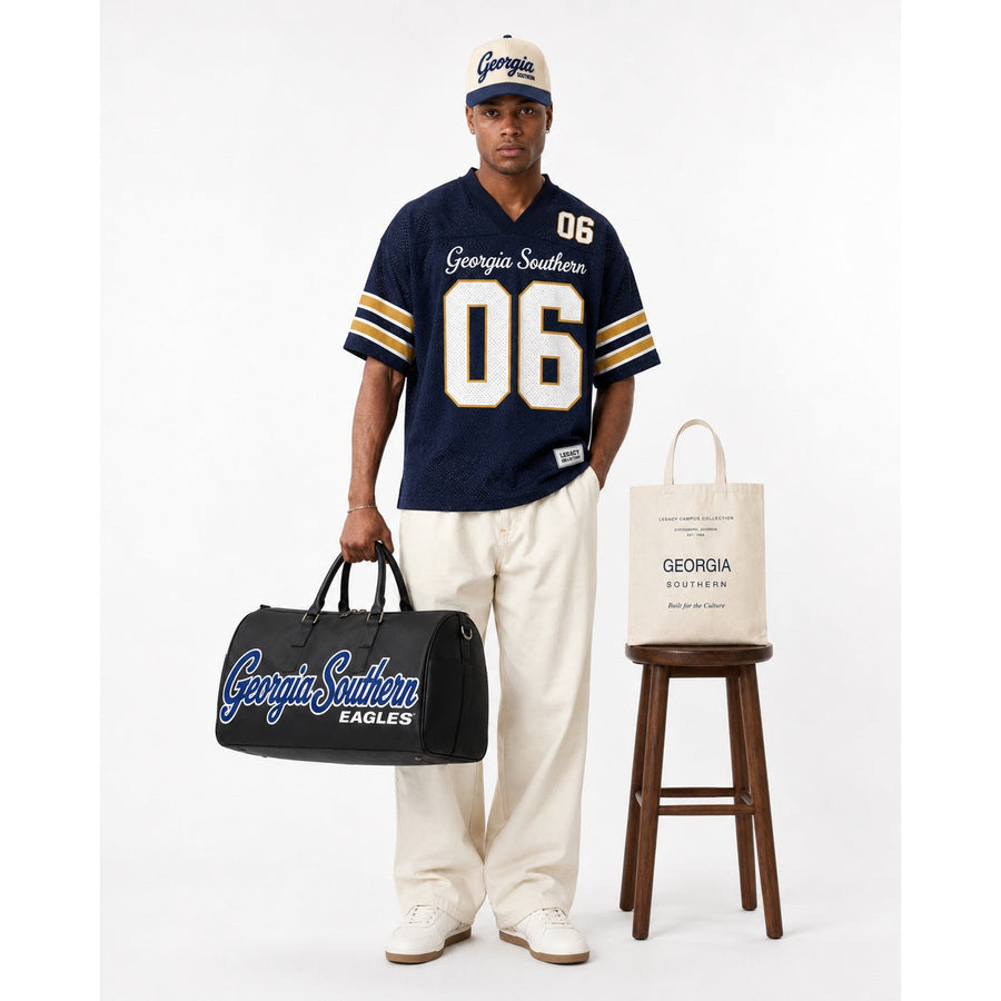 Georgia Southern Legacy Campus Travel Bag male campaign image alternate view
