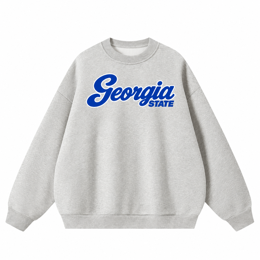 Georgia State Campus Collection Boxy Oversized Crewneck front preview