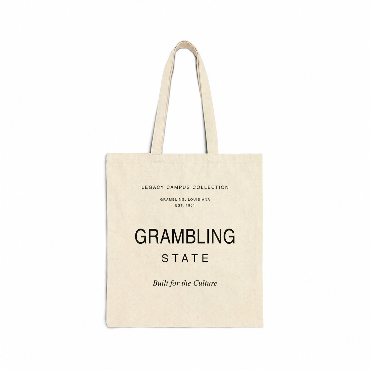 Grambling State Legacy Campus Tote in natural canvas
