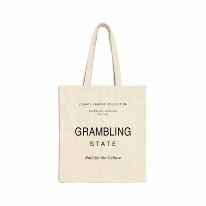 Grambling State Legacy Campus Tote in natural canvas