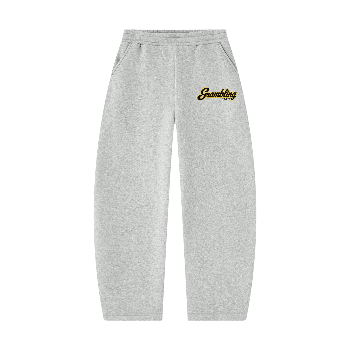 Grambling State Campus Collection wide leg sweatpants on white background