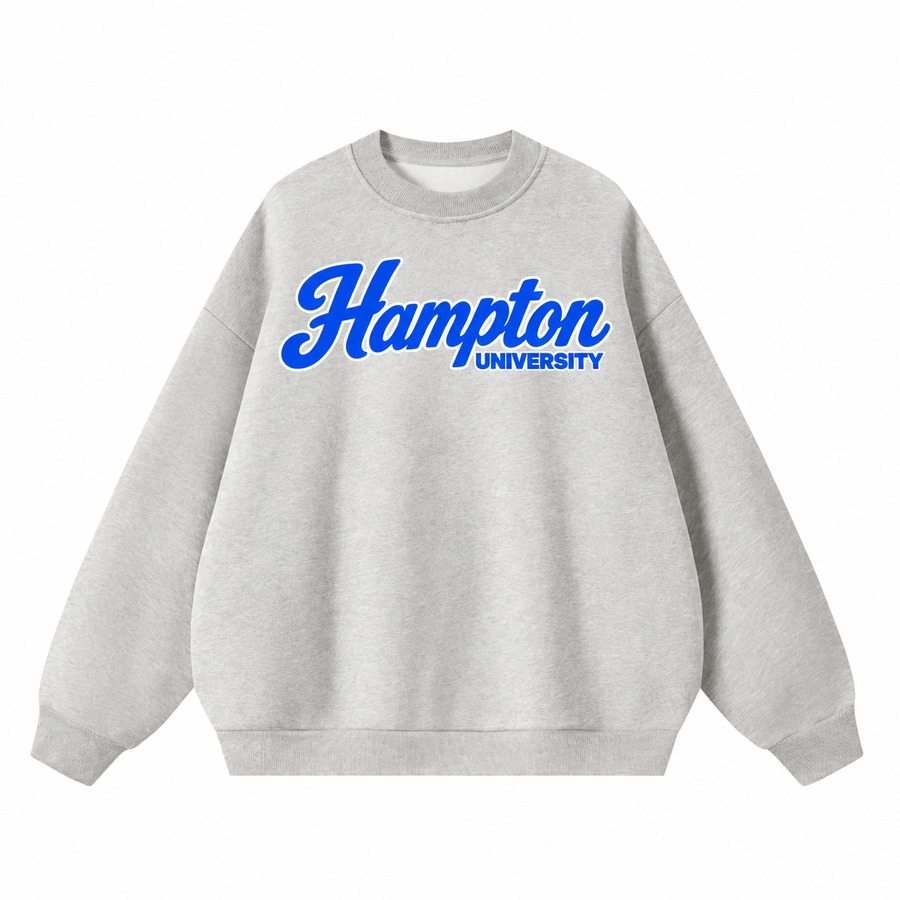 Hampton University Campus Collection Boxy Oversized Crewneck front preview
