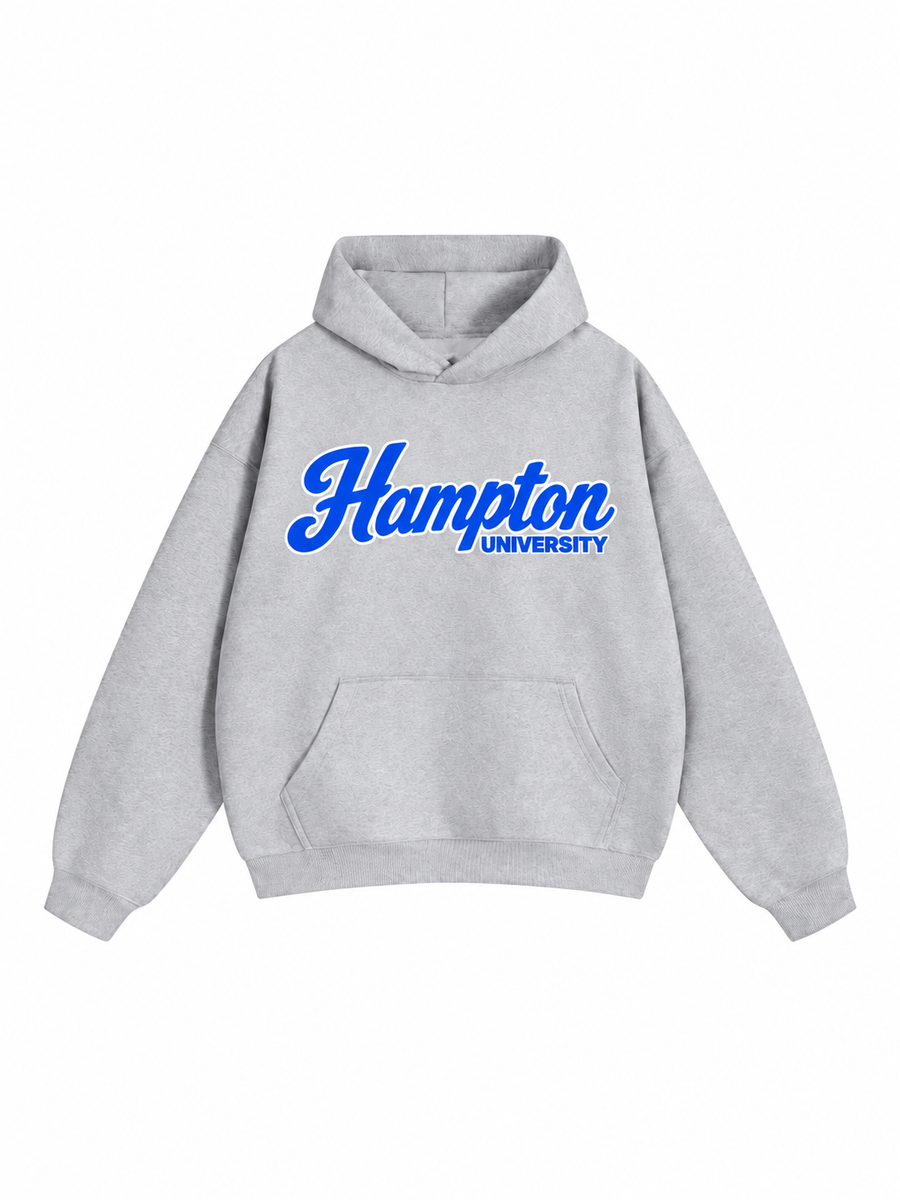Hampton University Essential Heavyweight Hoodie front