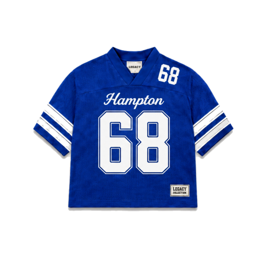 Hampton Legacy Jersey in regular school colors, front view