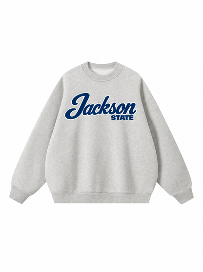 Jackson State Campus Collection Boxy Oversized Crewneck front preview