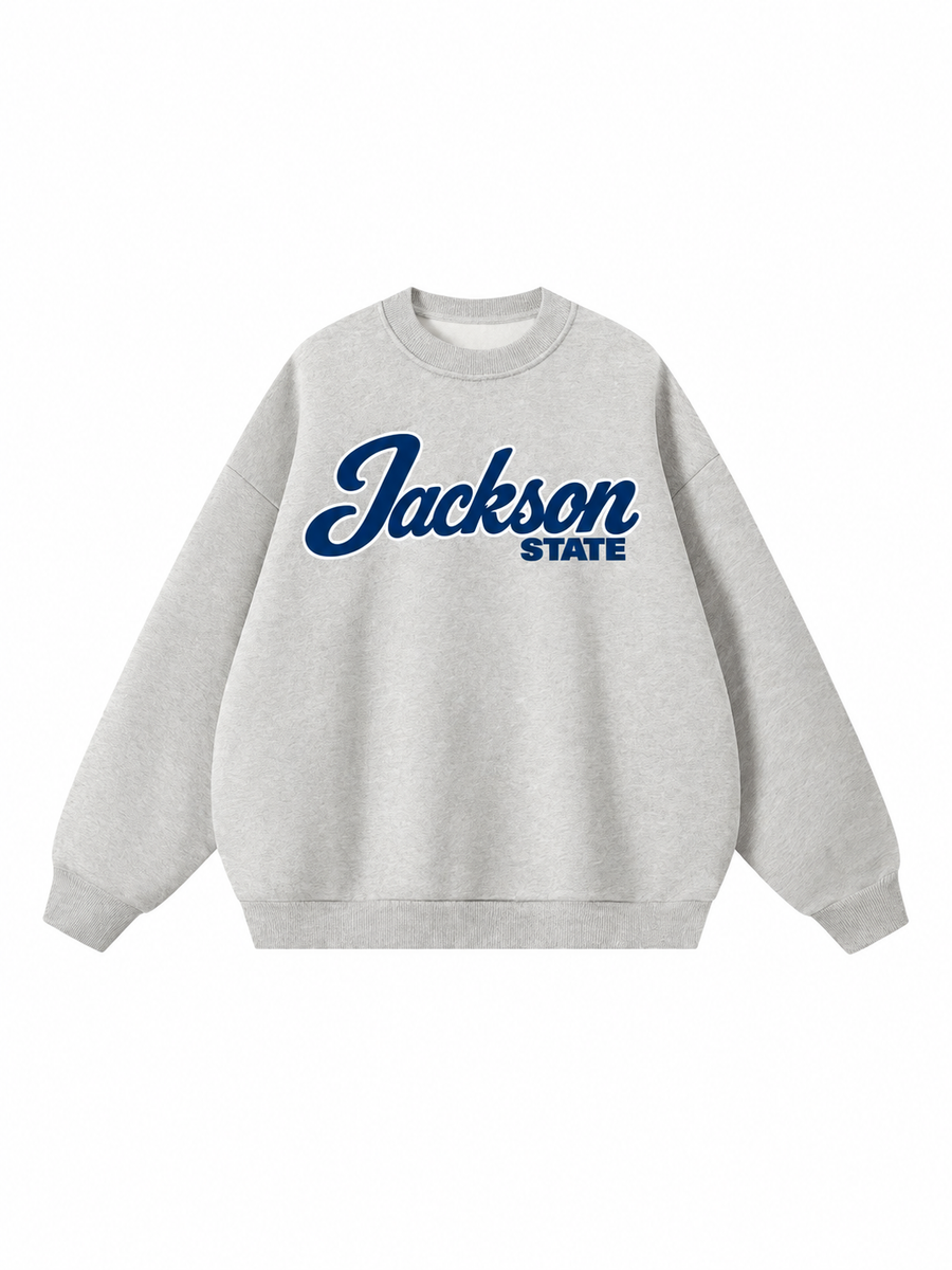 Jackson State Campus Collection Boxy Oversized Crewneck front preview