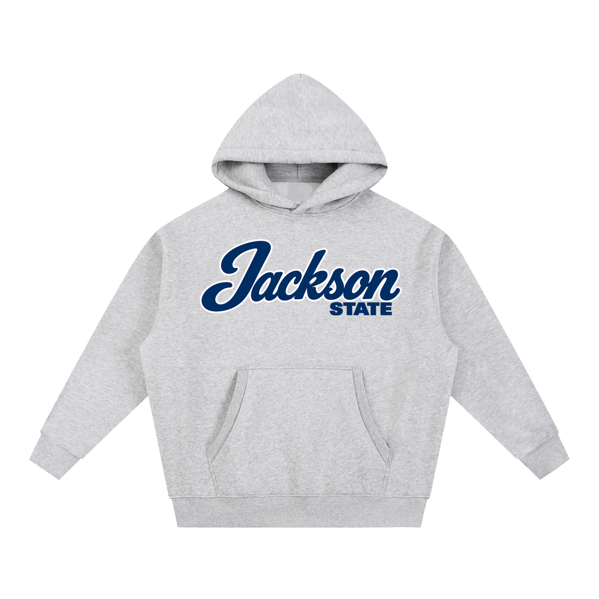 Jackson State Campus Collection oversized hoodie on white background