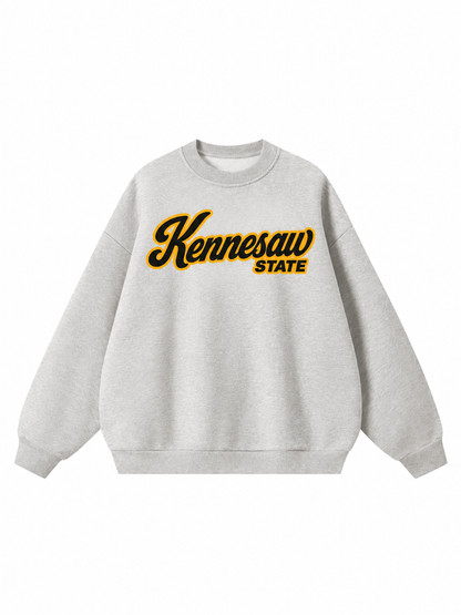 Kennesaw State Campus Collection Boxy Oversized Crewneck front preview