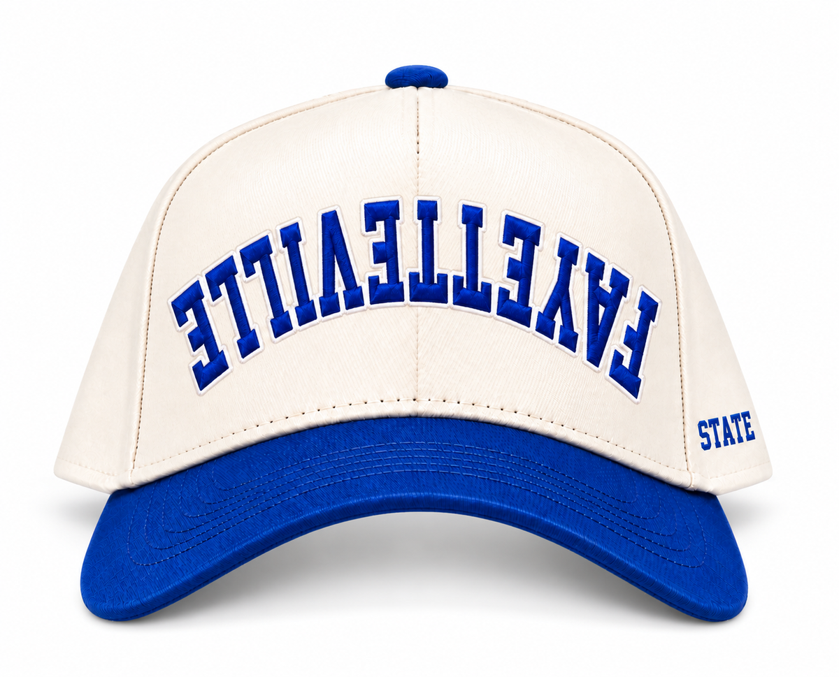 Fayetteville State upside down Legacy Campus cap front product image