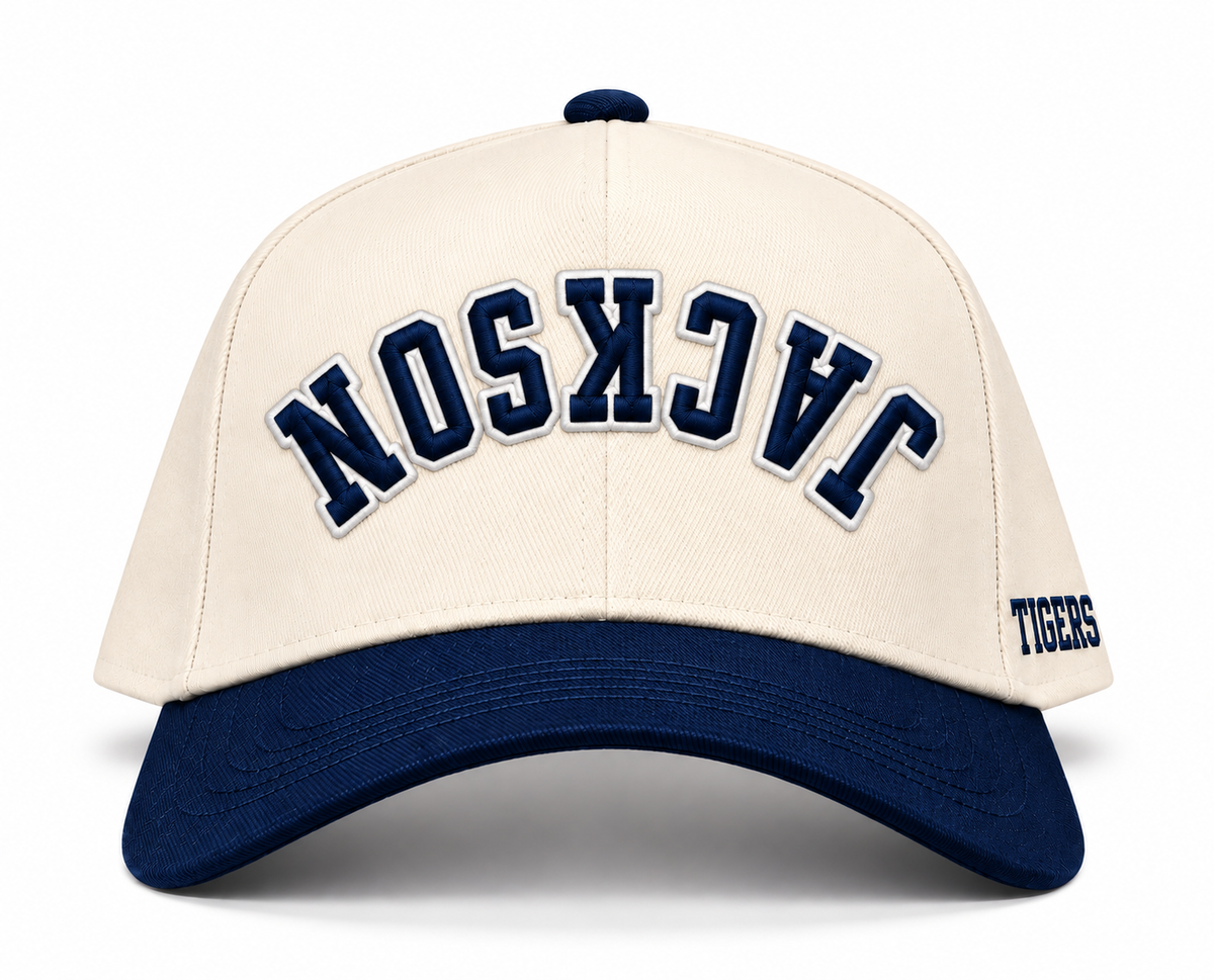 Jackson State upside down Legacy Campus cap front product image