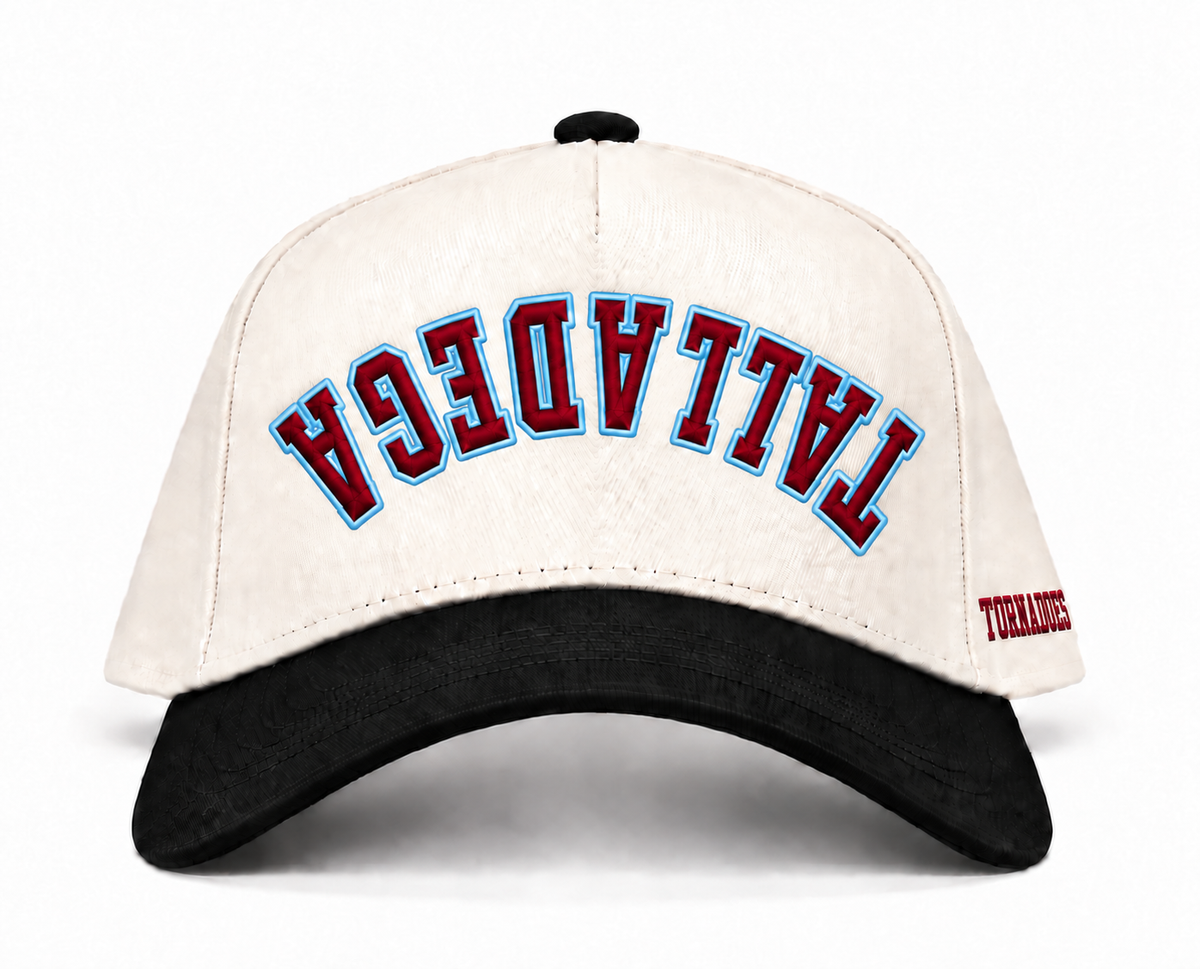 Talladega upside down Legacy Campus cap front product image