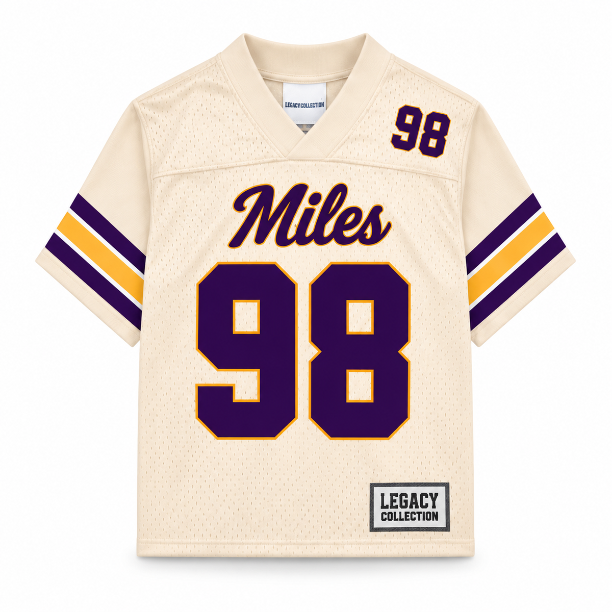 Miles College Legacy Jersey cream front