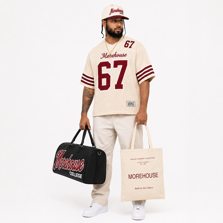 Morehouse Legacy Campus Collection male campaign image alternate view