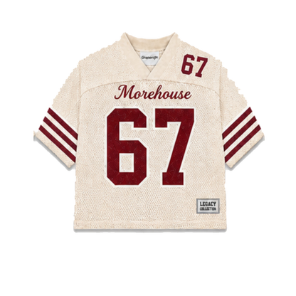 Morehouse Legacy Jersey in cream, front view