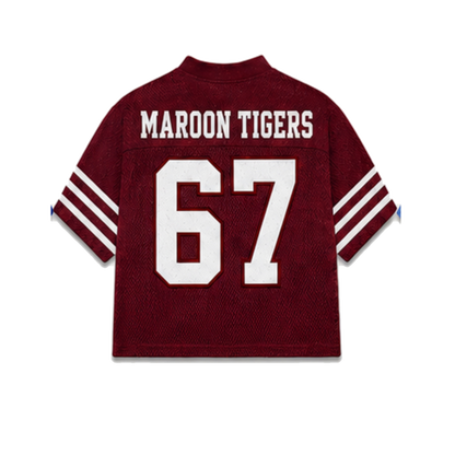Morehouse Legacy Jersey in regular school colors, back view