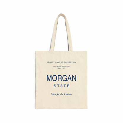Morgan State Legacy Campus Tote in natural canvas