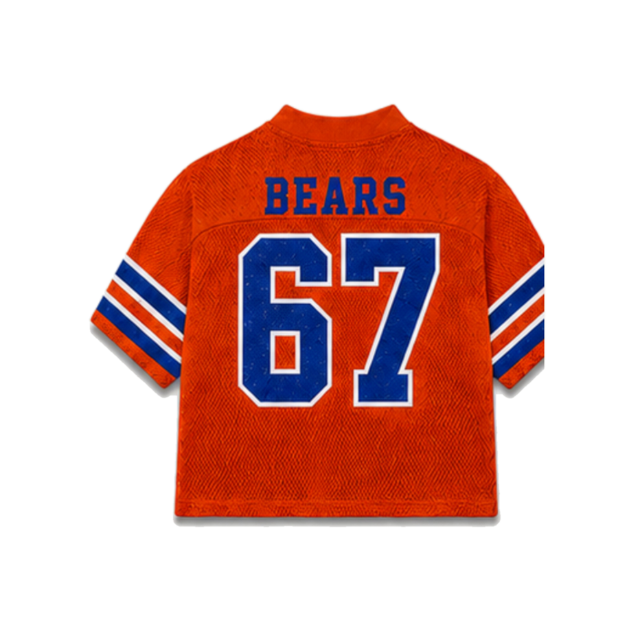 Morgan State Legacy Jersey in regular school colors, back view alternate view