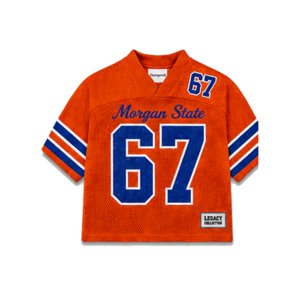 Morgan State Legacy Jersey in regular school colors, front view