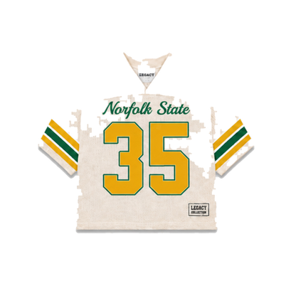 Norfolk State Legacy Jersey in cream, front view