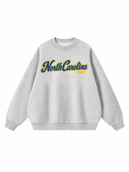 North Carolina A&T Campus Collection Boxy Oversized Crewneck front preview