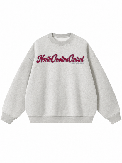 North Carolina Central Campus Collection Boxy Oversized Crewneck front preview