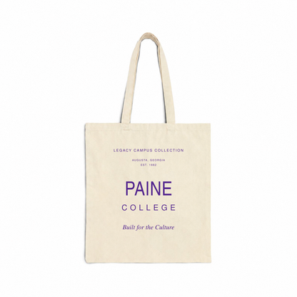 Paine College Legacy Campus Tote in natural canvas