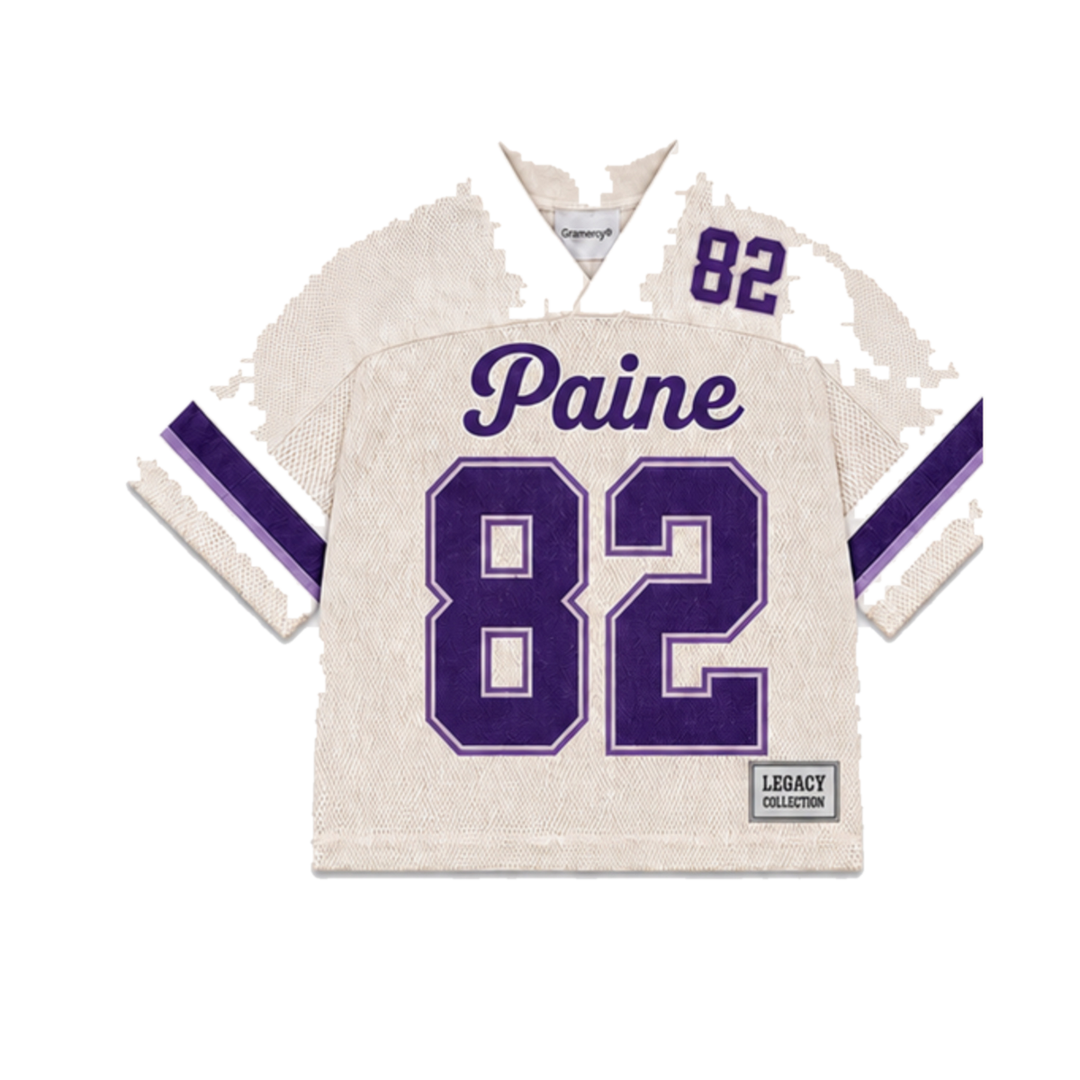 Paine College Legacy Jersey in cream, front view
