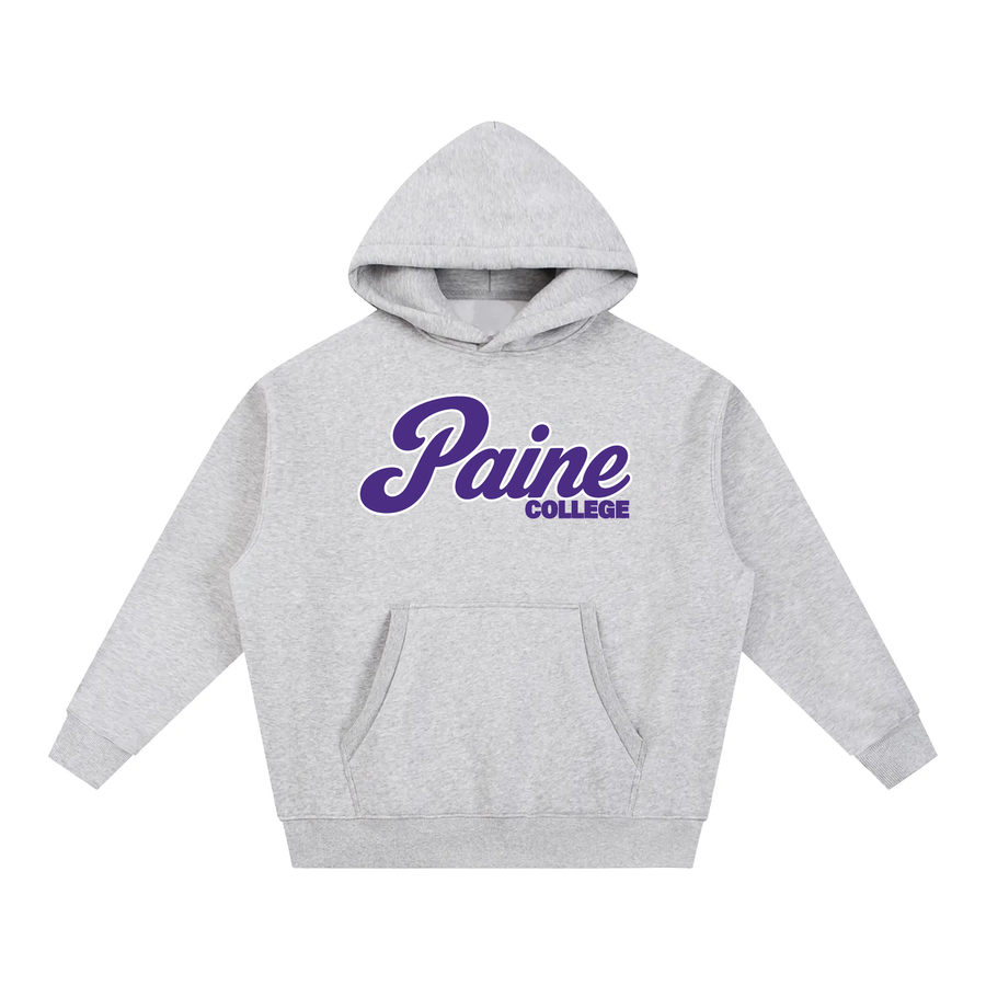 Paine College Campus Collection oversized hoodie on white background