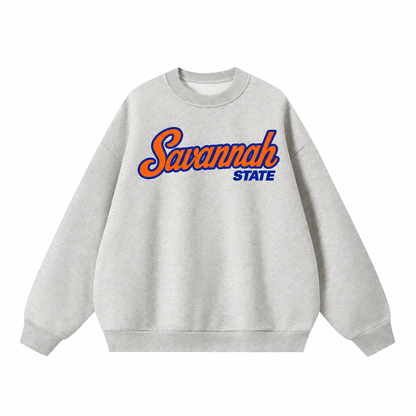 Savannah State Campus Collection Boxy Oversized Crewneck front preview