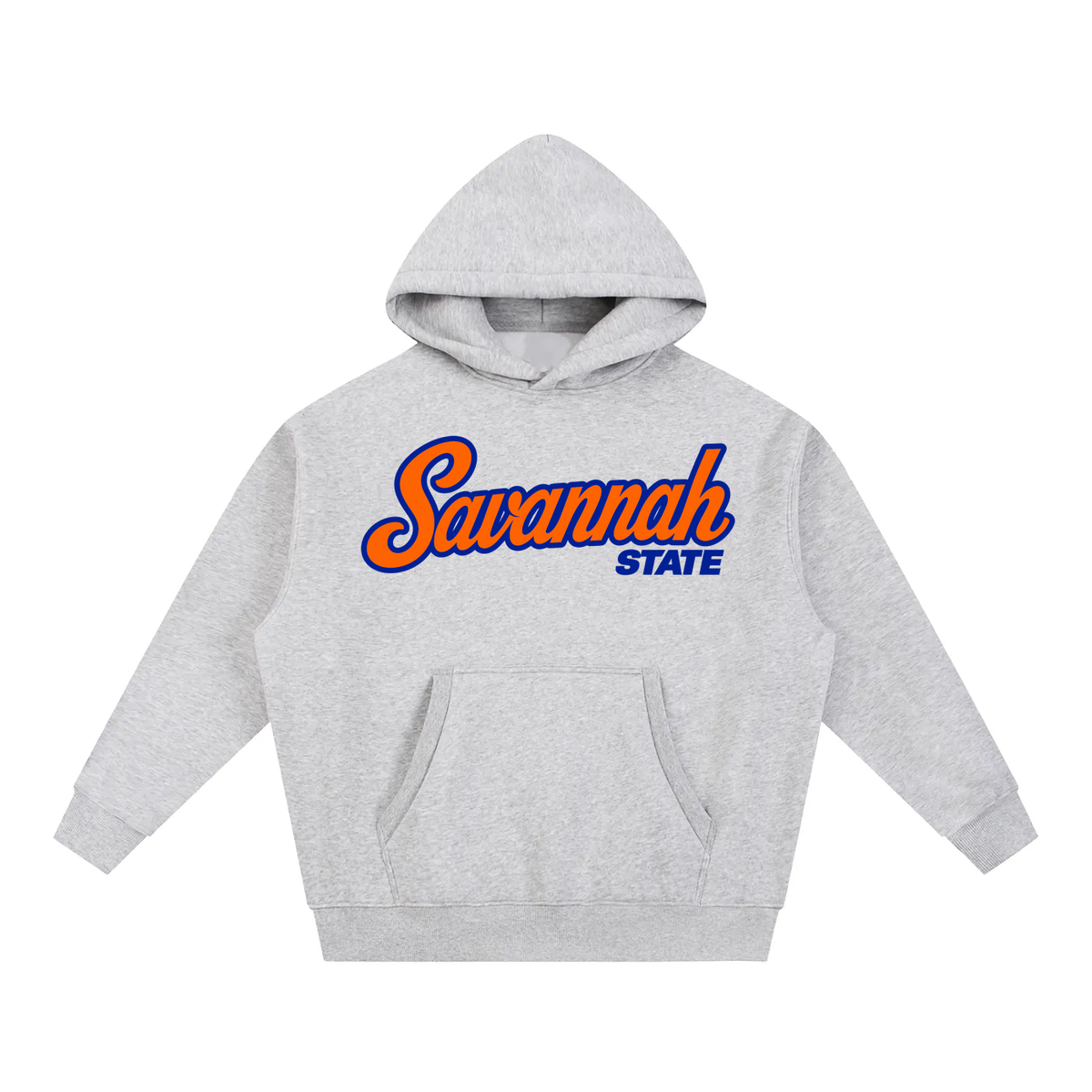 Savannah State Campus Collection oversized hoodie on white background